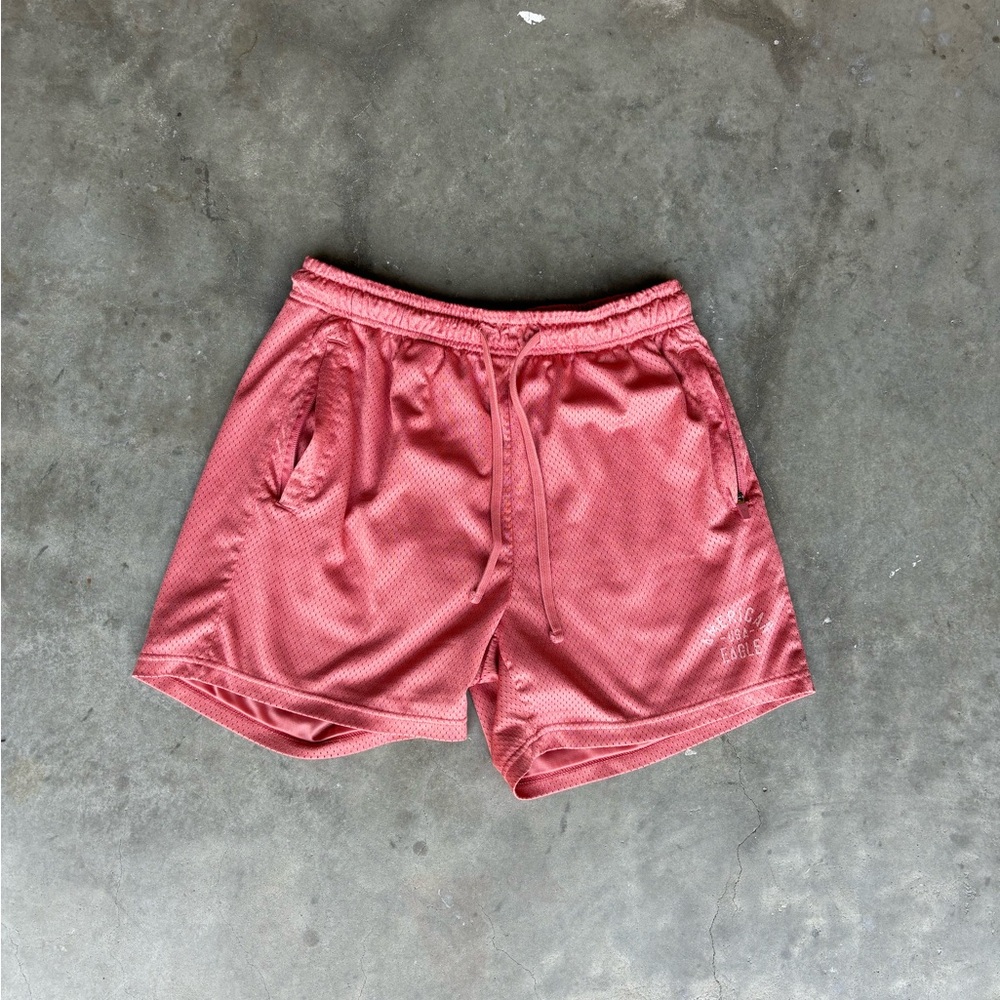 American Eagle Outfitters Pink Athletic Shorts Lightweight Mesh